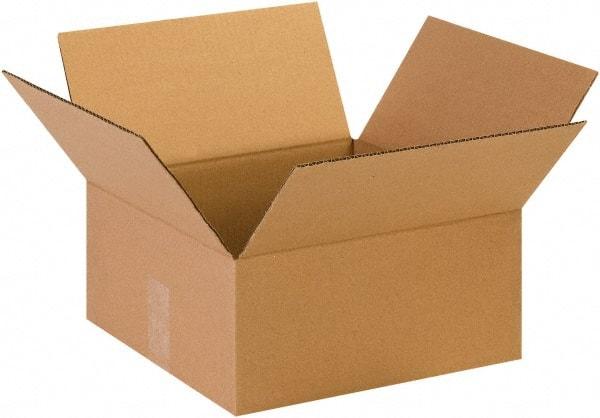 Made in USA - 13" Wide x 13" Long x 6" High Rectangle Corrugated Shipping Box - 1 Wall, Kraft (Color), 65 Lb Capacity - A1 Tooling