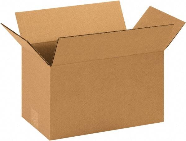 Made in USA - 8" Wide x 14" Long x 8" High Rectangle Corrugated Shipping Box - 1 Wall, Kraft (Color), 65 Lb Capacity - A1 Tooling