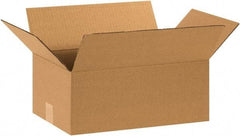 Made in USA - 10" Wide x 15" Long x 6" High Rectangle Corrugated Shipping Box - 1 Wall, Kraft (Color), 65 Lb Capacity - A1 Tooling