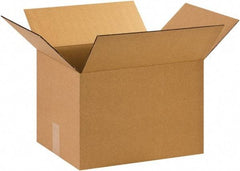 Made in USA - 12" Wide x 15" Long x 10" High Rectangle Corrugated Shipping Box - 1 Wall, Kraft (Color), 65 Lb Capacity - A1 Tooling