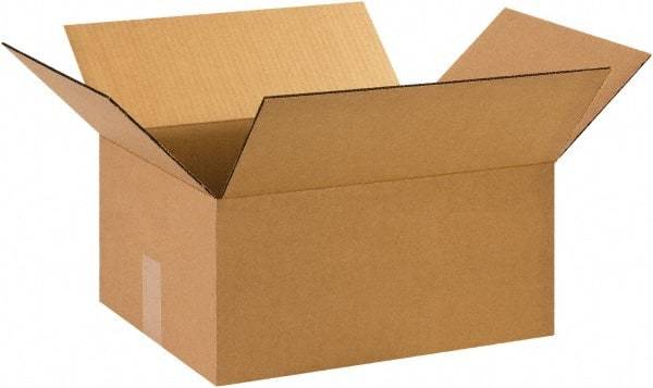 Made in USA - 13" Wide x 15" Long x 7" High Rectangle Corrugated Shipping Box - 1 Wall, Kraft (Color), 65 Lb Capacity - A1 Tooling