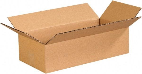 Made in USA - 8" Wide x 16" Long x 4" High Rectangle Corrugated Shipping Box - 1 Wall, Kraft (Color), 65 Lb Capacity - A1 Tooling