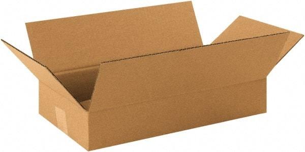 Made in USA - 9" Wide x 16" Long x 3" High Rectangle Corrugated Shipping Box - 1 Wall, Kraft (Color), 65 Lb Capacity - A1 Tooling