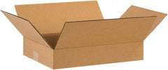 Made in USA - 12" Wide x 16" Long x 3" High Rectangle Corrugated Shipping Box - 1 Wall, Kraft (Color), 65 Lb Capacity - A1 Tooling