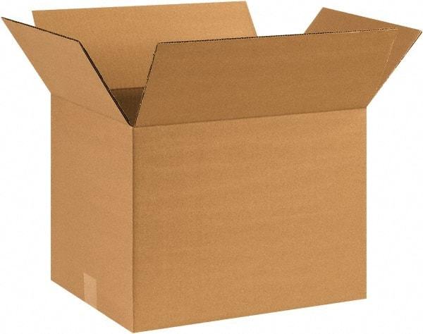 Made in USA - 12" Wide x 16" Long x 12" High Rectangle Corrugated Shipping Box - 1 Wall, Kraft (Color), 65 Lb Capacity - A1 Tooling