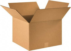 Made in USA - 16" Wide x 16" Long x 11" High Rectangle Corrugated Shipping Box - 1 Wall, Kraft (Color), 65 Lb Capacity - A1 Tooling