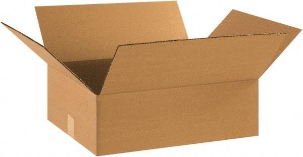 Made in USA - 14" Wide x 17" Long x 5" High Rectangle Corrugated Shipping Box - 1 Wall, Kraft (Color), 65 Lb Capacity - A1 Tooling