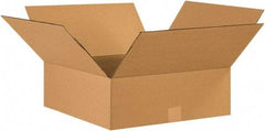 Made in USA - 17" Wide x 17" Long x 6" High Rectangle Corrugated Shipping Box - 1 Wall, Kraft (Color), 65 Lb Capacity - A1 Tooling