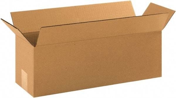 Made in USA - 6" Wide x 18" Long x 6" High Rectangle Corrugated Shipping Box - 1 Wall, Kraft (Color), 65 Lb Capacity - A1 Tooling