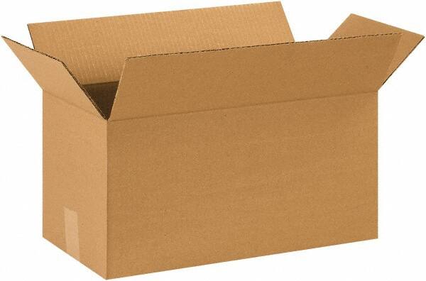 Made in USA - 9" Wide x 18" Long x 9" High Rectangle Corrugated Shipping Box - 1 Wall, Kraft (Color), 65 Lb Capacity - A1 Tooling