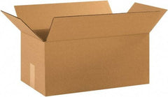 Made in USA - 10" Wide x 18" Long x 8" High Rectangle Corrugated Shipping Box - 1 Wall, Kraft (Color), 65 Lb Capacity - A1 Tooling