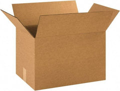 Made in USA - 12" Wide x 18" Long x 12" High Rectangle Corrugated Shipping Box - 1 Wall, Kraft (Color), 65 Lb Capacity - A1 Tooling