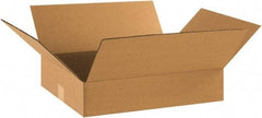 Made in USA - 14" Wide x 18" Long x 4" High Rectangle Corrugated Shipping Box - 1 Wall, Kraft (Color), 65 Lb Capacity - A1 Tooling