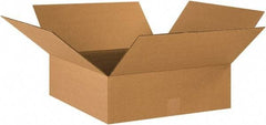 Made in USA - 18" Wide x 18" Long x 6" High Rectangle Corrugated Shipping Box - 1 Wall, Kraft (Color), 65 Lb Capacity - A1 Tooling