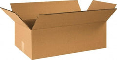 Made in USA - 12" Wide x 24" Long x 8" High Rectangle Heavy Duty Corrugated Box - 2 Walls, Kraft (Color), 100 Lb Capacity - A1 Tooling