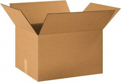 Made in USA - 16" Wide x 20" Long x 12" High Rectangle Corrugated Shipping Box - 1 Wall, Kraft (Color), 65 Lb Capacity - A1 Tooling