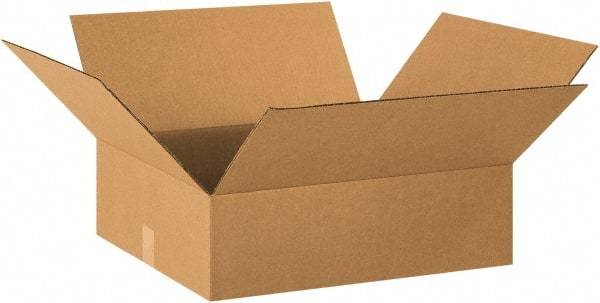 Made in USA - 18" Wide x 20" Long x 6" High Rectangle Corrugated Shipping Box - 1 Wall, Kraft (Color), 65 Lb Capacity - A1 Tooling