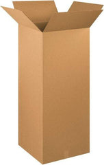 Made in USA - 20" Wide x 20" Long x 48" High Rectangle Corrugated Shipping Box - 1 Wall, Kraft (Color), 65 Lb Capacity - A1 Tooling