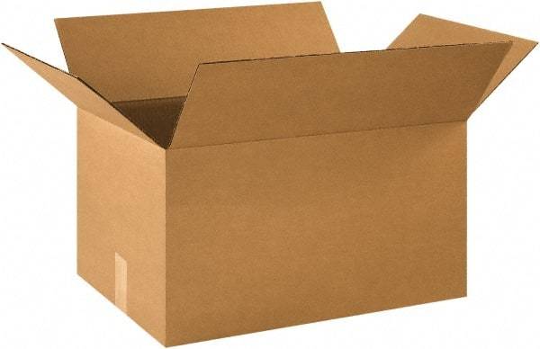 Made in USA - 14" Wide x 21" Long x 10" High Rectangle Corrugated Shipping Box - 1 Wall, Kraft (Color), 65 Lb Capacity - A1 Tooling