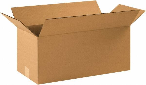 Made in USA - 10" Wide x 22" Long x 10" High Rectangle Corrugated Shipping Box - 1 Wall, Kraft (Color), 65 Lb Capacity - A1 Tooling