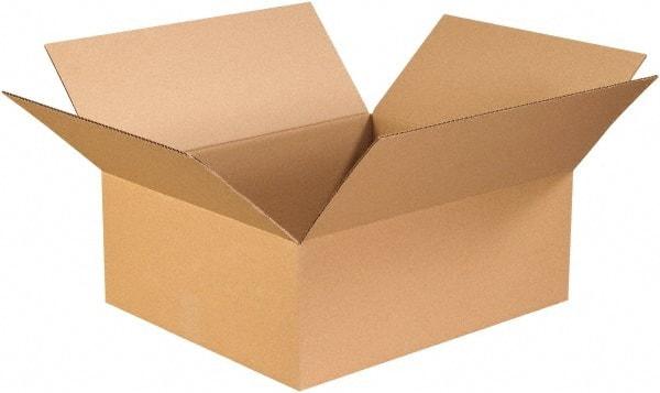 Made in USA - 18" Wide x 22" Long x 8" High Rectangle Corrugated Shipping Box - Kraft (Color), 65 Lb Capacity - A1 Tooling