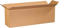 Made in USA - 6" Wide x 24" Long x 8" High Rectangle Corrugated Shipping Box - 1 Wall, Kraft (Color), 65 Lb Capacity - A1 Tooling