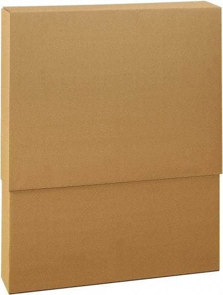 Made in USA - 8-3/4" Wide x 24-3/4" Long x 57" High Rectangle Telescoping Box - 2 Walls, Kraft (Color), 100 Lb Capacity - A1 Tooling