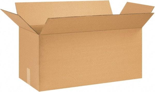 Made in USA - 12" Wide x 26" Long x 12" High Rectangle Corrugated Shipping Box - 1 Wall, Kraft (Color), 65 Lb Capacity - A1 Tooling