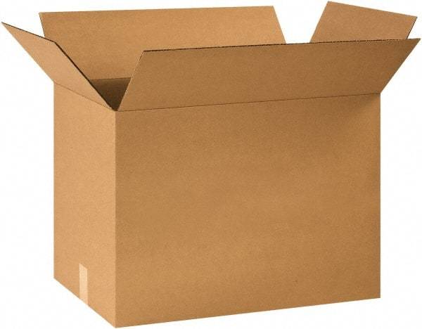 Made in USA - 14" Wide x 24" Long x 18" High Rectangle Corrugated Shipping Box - 1 Wall, Kraft (Color), 65 Lb Capacity - A1 Tooling