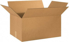 Made in USA - 16" Wide x 24" Long x 13" High Rectangle Corrugated Shipping Box - 1 Wall, Kraft (Color), 65 Lb Capacity - A1 Tooling