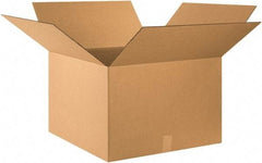 Made in USA - 24" Wide x 24" Long x 16" High Rectangle Corrugated Shipping Box - 1 Wall, Kraft (Color), 65 Lb Capacity - A1 Tooling