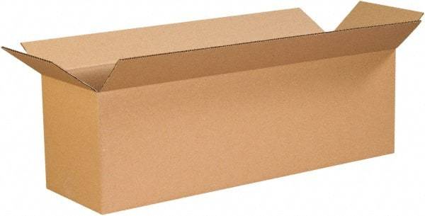 Made in USA - 8" Wide x 26" Long x 8" High Rectangle Corrugated Shipping Box - 1 Wall, Kraft (Color), 65 Lb Capacity - A1 Tooling