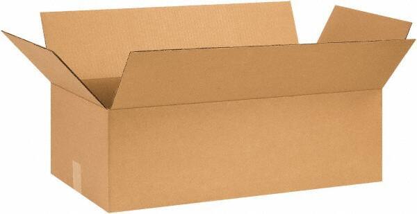 Made in USA - 13" Wide x 26" Long x 8" High Rectangle Corrugated Shipping Box - 1 Wall, Kraft (Color), 65 Lb Capacity - A1 Tooling