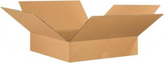 Made in USA - 26" Wide x 26" Long x 6" High Rectangle Corrugated Shipping Box - 1 Wall, Kraft (Color), 65 Lb Capacity - A1 Tooling