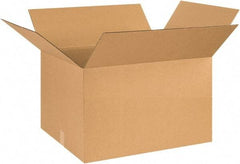 Made in USA - 20" Wide x 26" Long x 16" High Rectangle Corrugated Shipping Box - 1 Wall, Kraft (Color), 65 Lb Capacity - A1 Tooling