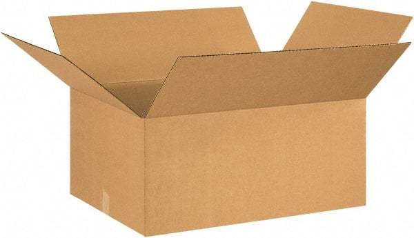 Made in USA - 22" Wide x 26" Long x 12" High Rectangle Corrugated Shipping Box - 1 Wall, Kraft (Color), 65 Lb Capacity - A1 Tooling