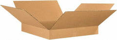 Made in USA - 26" Wide x 26" Long x 4" High Rectangle Corrugated Shipping Box - 1 Wall, Kraft (Color), 65 Lb Capacity - A1 Tooling