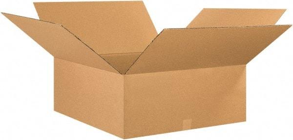 Made in USA - 26" Wide x 26" Long x 10" High Rectangle Corrugated Shipping Box - 1 Wall, Kraft (Color), 65 Lb Capacity - A1 Tooling