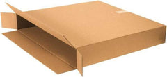 Made in USA - 8" Wide x 46" Long x 30" High Rectangle Moving Boxes - 1 Wall, Kraft (Color), 120 Lb Capacity - A1 Tooling