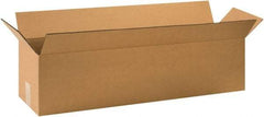 Made in USA - 8" Wide x 32" Long x 8" High Rectangle Corrugated Shipping Box - 1 Wall, Kraft (Color), 65 Lb Capacity - A1 Tooling