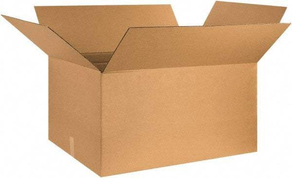 Made in USA - 18" Wide x 32" Long x 18" High Rectangle Corrugated Shipping Box - 1 Wall, Kraft (Color), 65 Lb Capacity - A1 Tooling