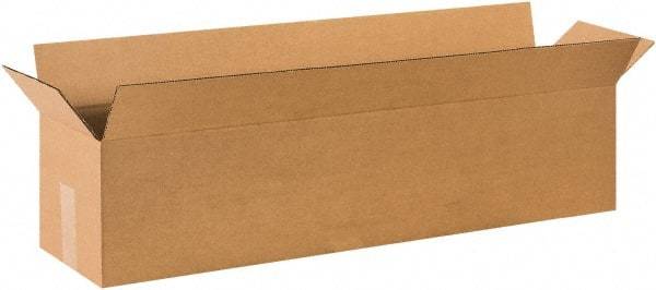 Made in USA - 8" Wide x 36" Long x 8" High Rectangle Corrugated Shipping Box - 1 Wall, Kraft (Color), 65 Lb Capacity - A1 Tooling