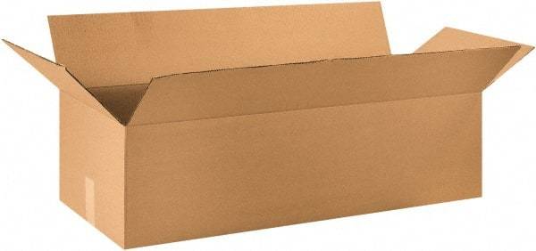 Made in USA - 14" Wide x 36" Long x 10" High Rectangle Corrugated Shipping Box - 1 Wall, Kraft (Color), 65 Lb Capacity - A1 Tooling