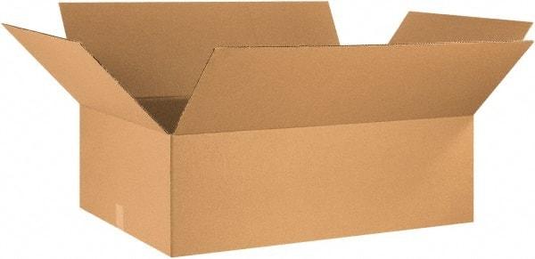 Made in USA - 24" Wide x 36" Long x 10" High Rectangle Corrugated Shipping Box - 1 Wall, Kraft (Color), 65 Lb Capacity - A1 Tooling