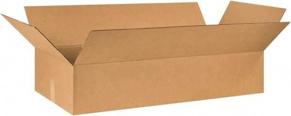 Made in USA - 24" Wide x 48" Long x 8" High Rectangle Corrugated Shipping Box - 1 Wall, Kraft (Color), 65 Lb Capacity - A1 Tooling