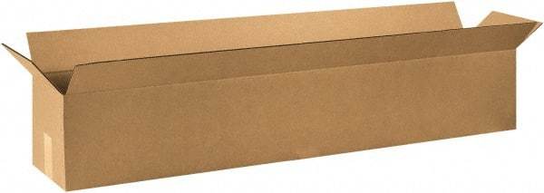 Made in USA - 8" Wide x 48" Long x 8" High Rectangle Corrugated Shipping Box - 1 Wall, Kraft (Color), 65 Lb Capacity - A1 Tooling