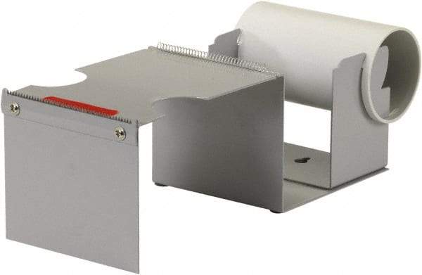 Import - 4" Wide, Single Roll, Manual Table/Desk Tape Dispenser - Metal, Unlimited Dispensed Tape Length - A1 Tooling