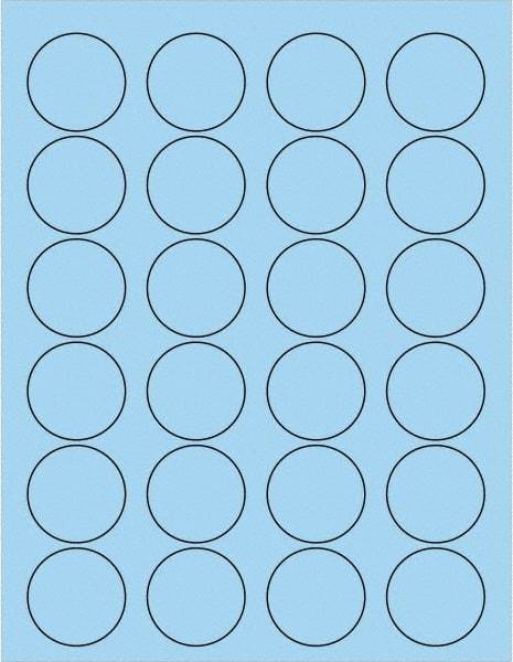 Tape Logic - 1-5/8" Long, Pastel Blue Paper Laser Label - For Laser Printers - A1 Tooling