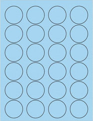 Tape Logic - 1-5/8" Long, Pastel Blue Paper Laser Label - For Laser Printers - A1 Tooling