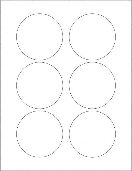 Tape Logic - 3" Long, White Paper Laser Label - For Laser Printers - A1 Tooling